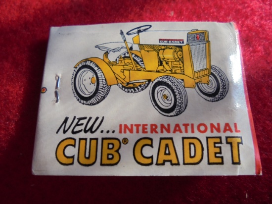 OLD INTERNATIONAL HARVESTER "CUB CADET" LAWN TRACTOR ADVERTISING BOOK MATCHES