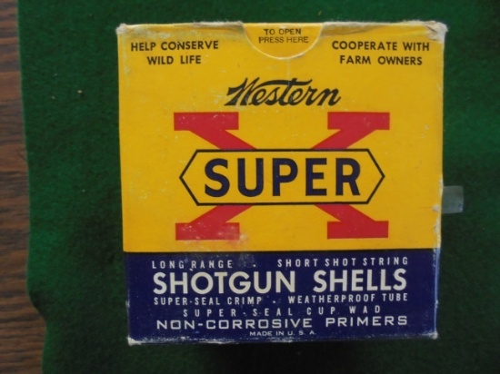 OLD BOX OF WESTERN 16 GA. SHOTGUN SHELLS