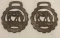 (2) HARNESS RINGS W/ HORSES