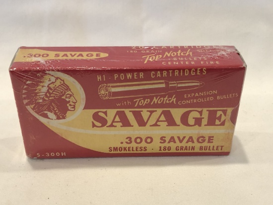 SAVAGE .300 SAVAGE SMOKELESS 180 GRAIN BULLET - FULL BOX