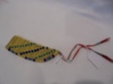 CHILDS YELLOW BEADED SHEATH--4 INCHES LONG WITHOUT TASSEL