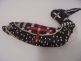 BEADED DUCK -- 8 INCHES BY 4 INCHES-QUITE NICE AND UNUSAL