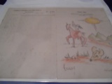 PAGE OUT OF A 1909 SCHOOL TEACHERS BOOK-WITH INDIAN THEME ARTWORK SIGN 