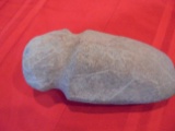 STONE GROOVED AX HEAD MEASURING 7 1/2 INCHES LONG