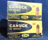 (2) CANUCK .32 SHORT RIMFIRE