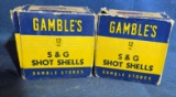 (2) GAMBLES 12GA S&G SHOT SHELLS