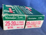 (2) PARTIAL BOXES OF .25-20 WINCHESTER