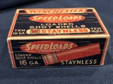 WINCHESTER 16 GA. SMOKELESS SPEED LOADS - FULL BOX - GREAT GRAPHICS