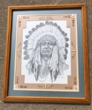 NICE NATIVE CHIEF PRINT - RAY BLAHA - 1995