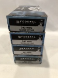 (4) BOXES OF FEDERAL 243 WIN. - 100 GRAIN SOFT POINT