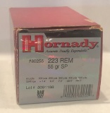 (50) ROUNDS OF HORNADY .223 REMINGTON 55 GRAIN SP