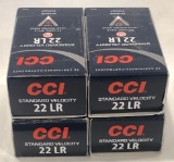 (4) BOXES OF CCI 22 LONG RIFLE