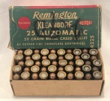 REMINGTON KLEANBORE 25 AUTOMATIC -- FULL BOX
