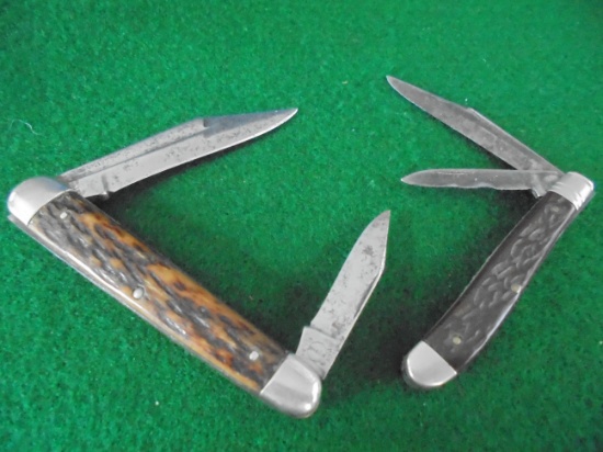 (2) OLD USED POCKET KNIVES-ONE REMINGTON AND THE OTHER IS CAMILLUS