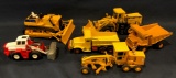 (6) Construction Toys - Caterpillar, Komatsu, and more