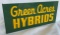 GREEN ACRES HYBRIDS - HARTINGTON, NEBRASKA - ADVERTISING SIGN -NEW OLD STOCK