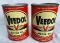 LOT OF (2) QUART VEEDOL OIL TINS - N.O.S.