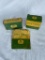 (3) OLD JOHN DEERE PARTS CONTAINERS
