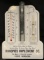RONSPIES IMPLEMENT CO. NEW OLD STOCK ADVERTISING RAIN GUAGE