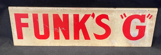 FUNK'S "G" ADVERTISING SIGN