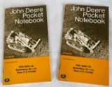 LOT OF (2) PECK EQUIP. CO. - JOHN DEERE POCKET LEDGERS