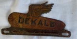 DEKALB - ADVERTISING LICENSE PLATE TOPPER