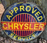 APPROVED CHRYSLER SERVICE - ADVERTISING SIGN