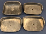 (4) PLASTIC PEDAL TRACTOR SEATS