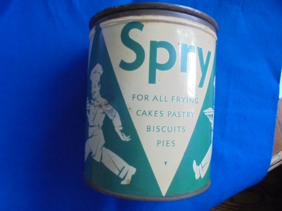 OLD "SPRY" ADVERTISING" TIN WITH GRAPHICS-QUITE NICE
