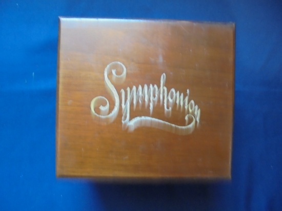 SYMPHONION MUSIC BOX-WORKS-QUITE RARE-BREVETE PAT. WITH DISC