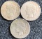 (3) 1923-S Peace Silver Dollars