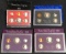 (4) United States Proof Sets - 1980, 1983, 1984, and 1985