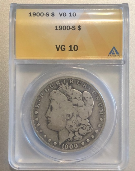 1900-S Morgan Silver Dollar - ANACS VG10