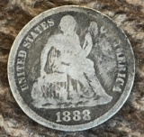 1888 US Seated Liberty Dime