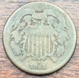 1865 US Two Cent Piece.