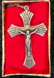 Vintage Sterling Silver Crucifix Pendant