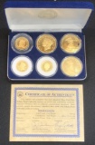 America's Rare Gold Coin Tribute Proof Collection -- 24Kt Gold Plated Replica Coins