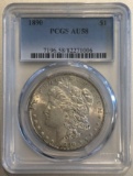1890 Morgan Silver Dollar - AU58 by PCGS
