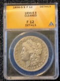 1896-S Morgan Silver Dollar - F12 Details by ANACS
