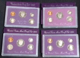 (4) United States Proof Sets - 1987, 1988, 1990, and 1992