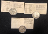 Set of (3) Republic of Liberia $5 Coins