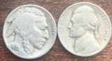1938-D Buffalo Nickel & 1938 Jefferson Nickel