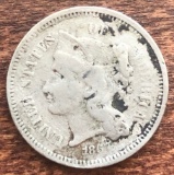 1867 US Three Cent Nickel