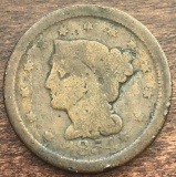 1854 United States Braided Hair Large Cent