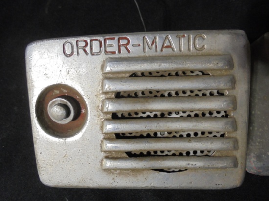 TWO OLD DRIVE IN "ORDER-MATIC" BOXES--2 TIME MONEY