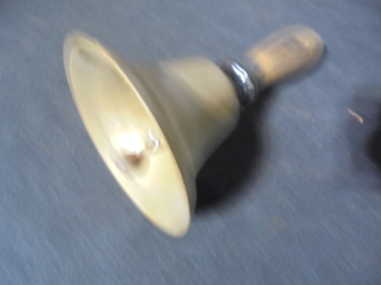OLD TEACHER'S BRASS BELL-FROM COUNTRY SCHOOL