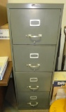4 Drawer Gray File Cabinet
