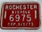 ROCHESTER - BICYCLE LICENSE PLATE