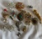 ASSORTMENT OF COSTUME JEWELRY PINS