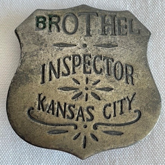 "BROTHEL INSPECTOR" - KANSAS CITY - BADGE